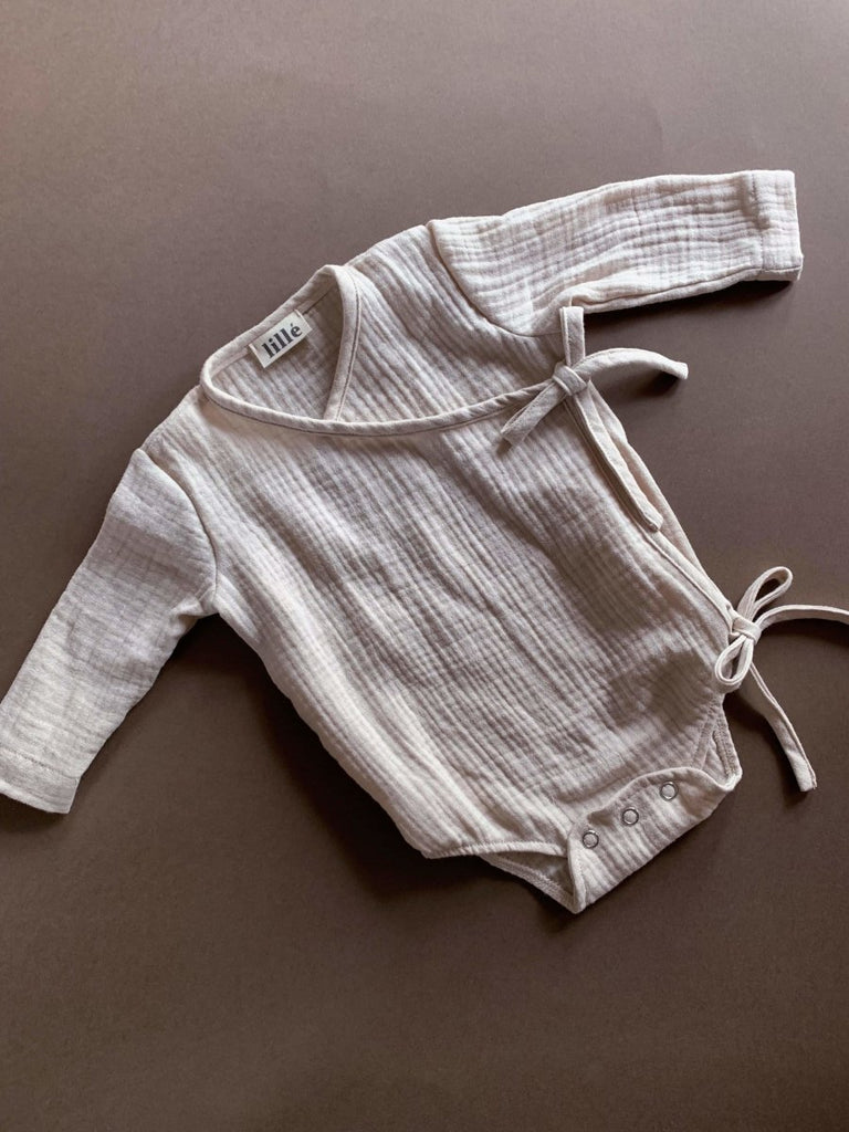 Baby Kimono Romper | Beige - Skjønn Concept Store
