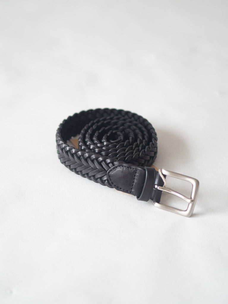 3CM 9PLY POLO TIP Handwoven Belt | Black - Skjønn Concept Store