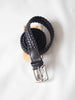 3CM 9PLY POLO TIP Handwoven Belt | Black - Skjønn Concept Store