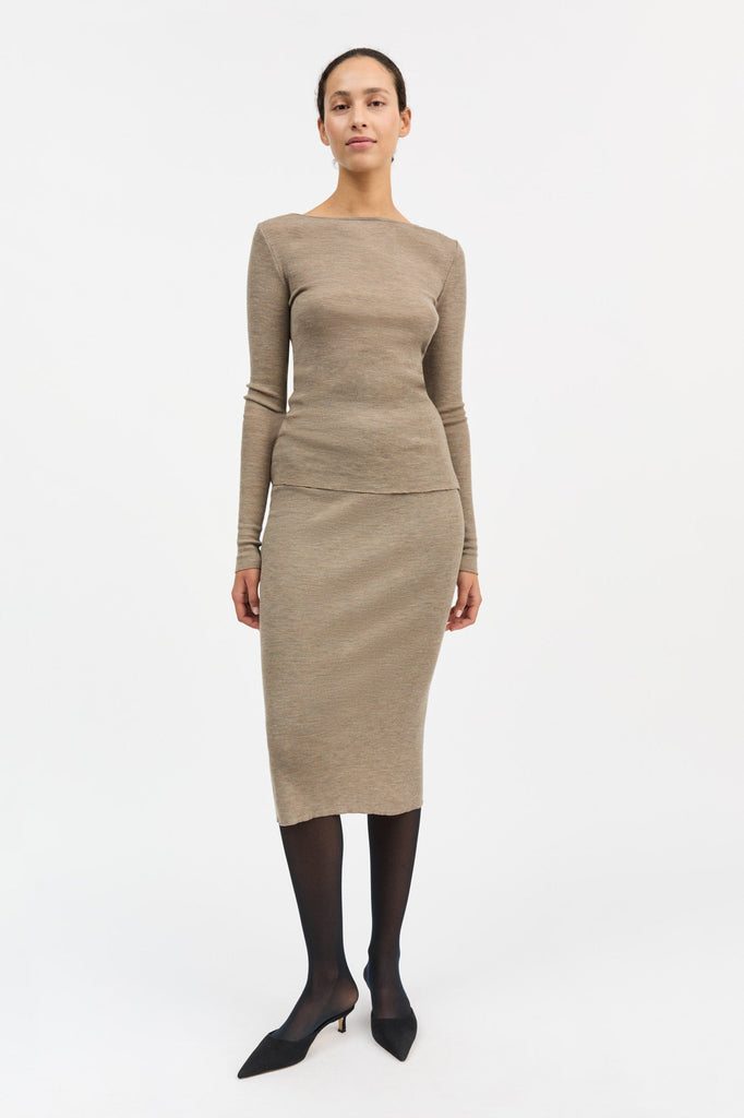 Amy Skirt | Brown - Skjønn Concept Store