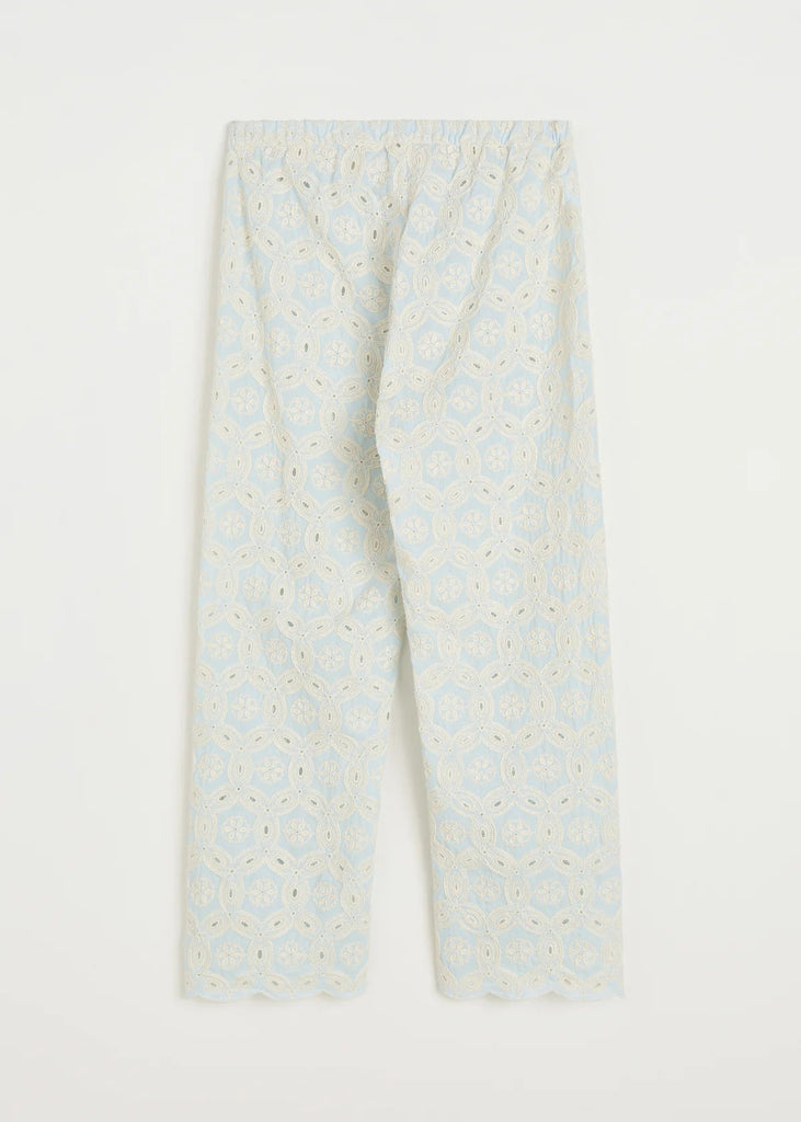 Ava Pant Embroydery | Blue Eyes - Skjønn Concept Store