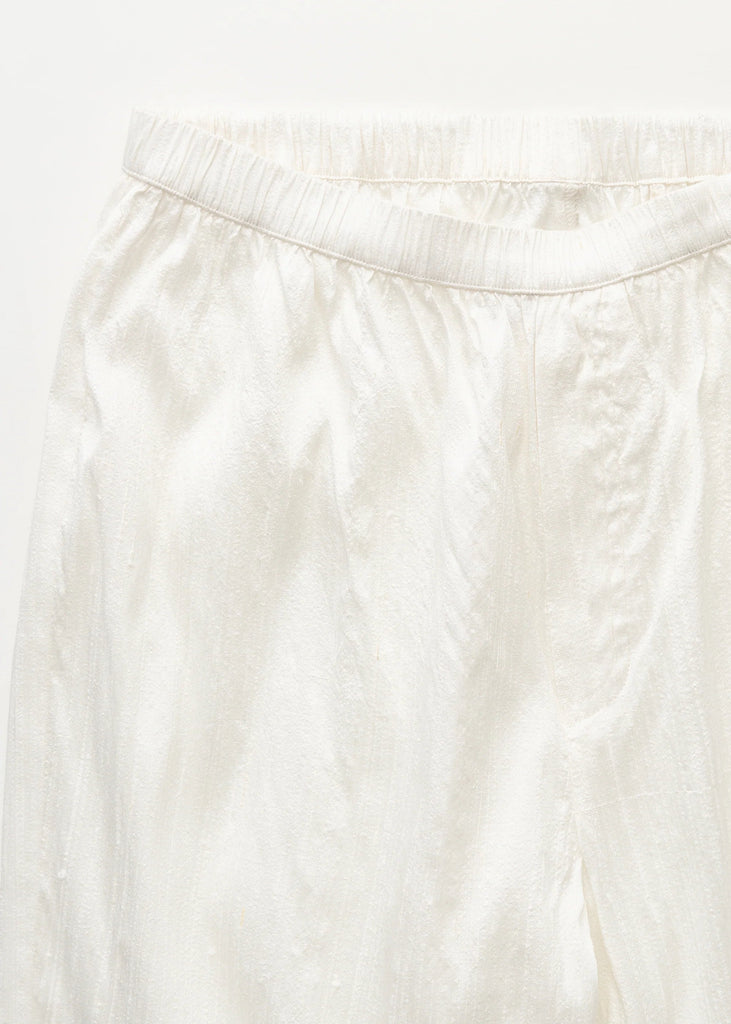 Ava Pant Recycled Silk | Pure Ecru - Skjønn Concept Store