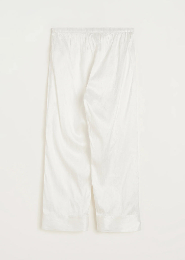 Ava Pant Recycled Silk | Pure Ecru - Skjønn Concept Store