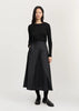Bea Skirt Silk | Black Navy - Skjønn Concept Store