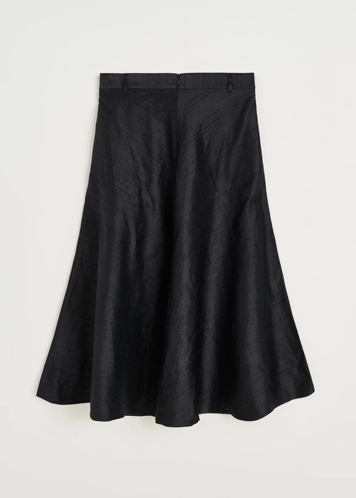 Bea Skirt Silk | Black Navy - Skjønn Concept Store