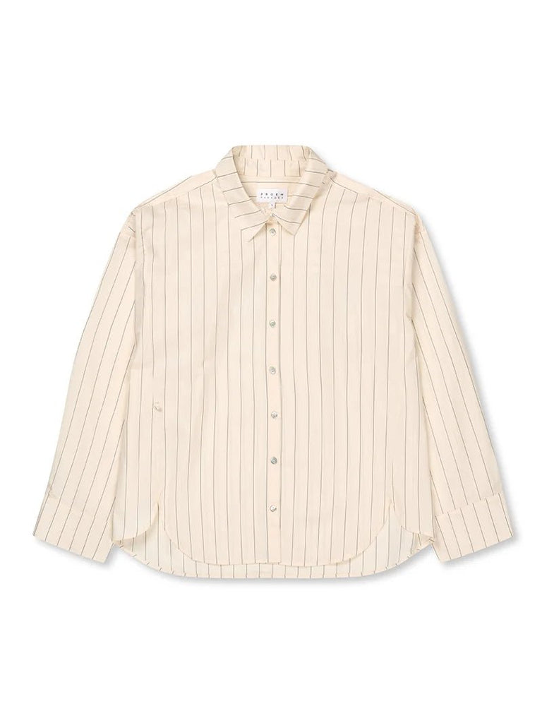 Beatrice Shirt | Pinstripes Off White - Skjønn Concept Store
