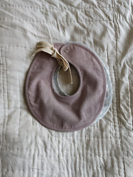 Bibi Bib 2 - Pack | Berry Stripe - Skjønn Concept Store