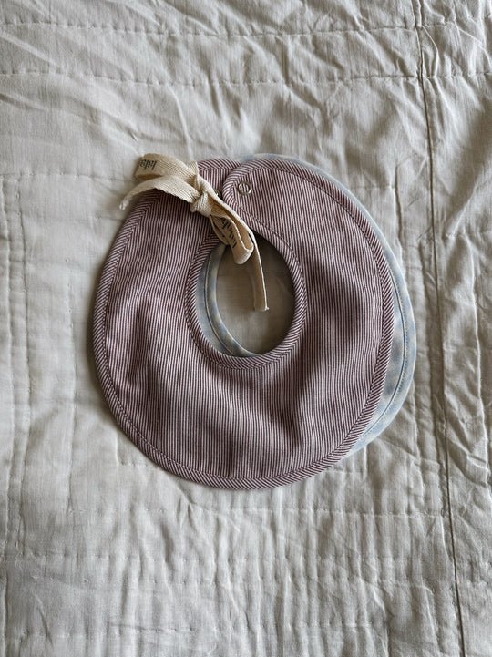 Bibi Bib 2 - Pack | Berry Stripe - Skjønn Concept Store