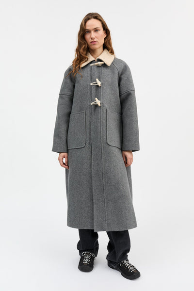 Bibi Duffle Coat | Grey Structure - Skjønn Concept Store