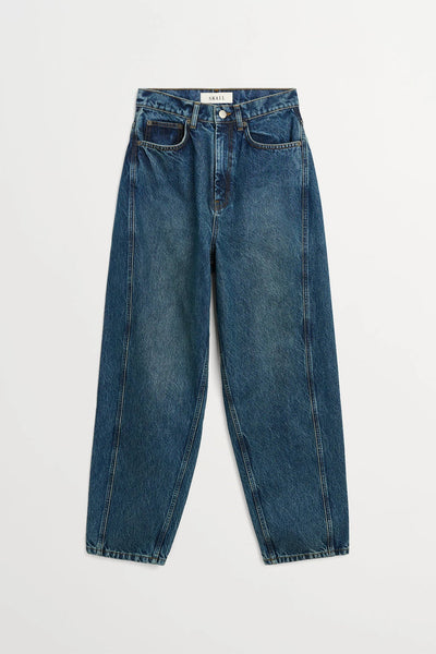 Bille Barrel Jeans | Washed Dark Blue - Skjønn Concept Store