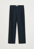 Billy Pant Zip Poplin | Black Navy - Skjønn Concept Store