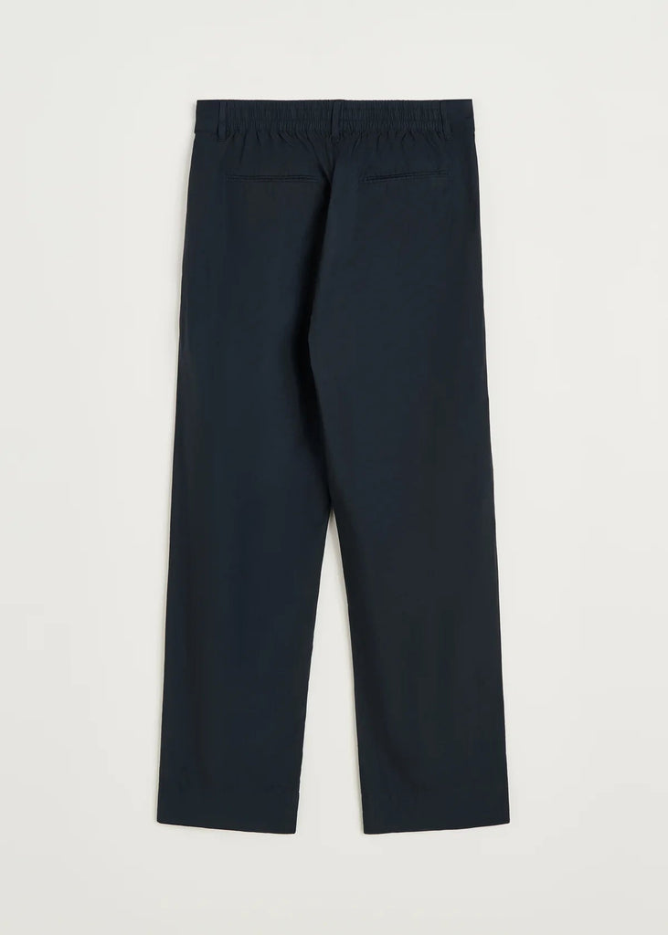 Billy Pant Zip Poplin | Black Navy - Skjønn Concept Store