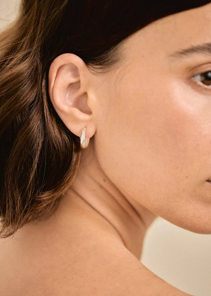 Blanche Hoops | Silver - Skjønn Concept Store