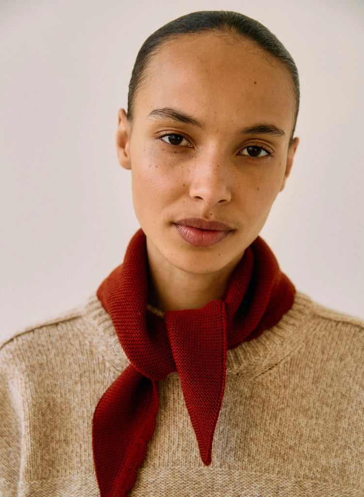 Boline Wool Scarf | Orange Melange - Skjønn Concept Store
