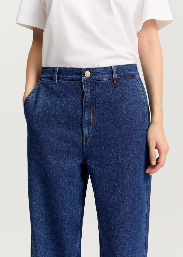 Carlo Midwaist Wide Jeans | Mid Blue - Skjønn Concept Store