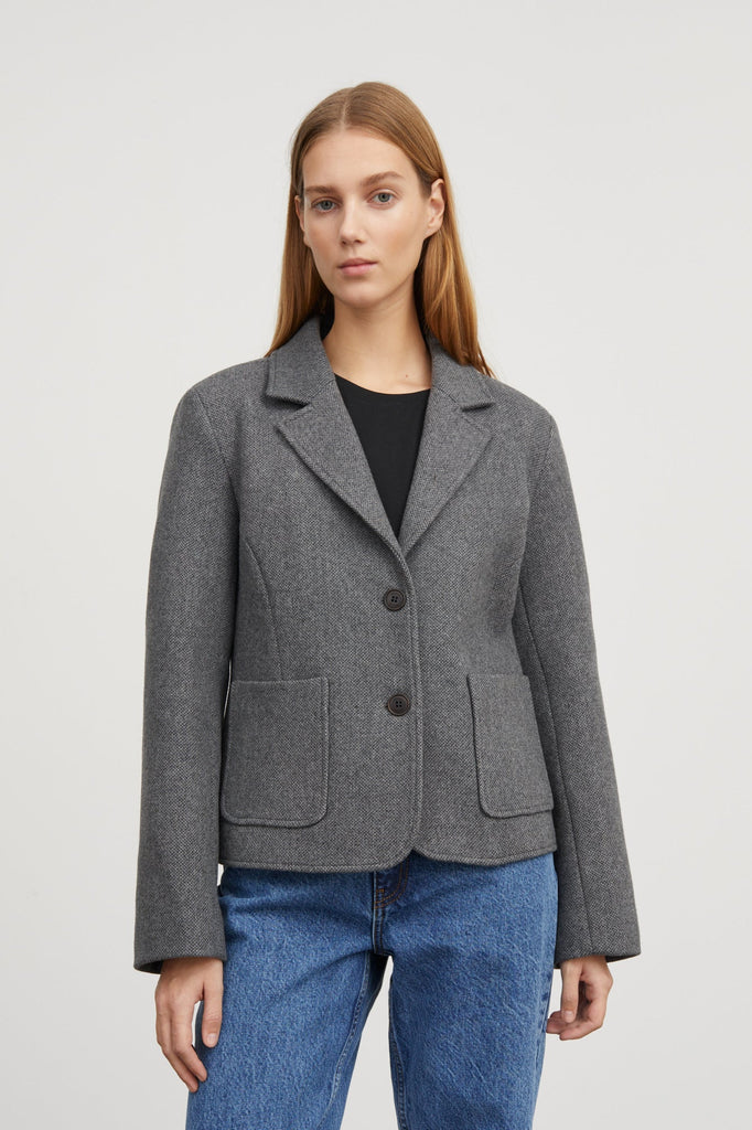 Claire Blazer | Grey Structure - Skjønn Concept Store