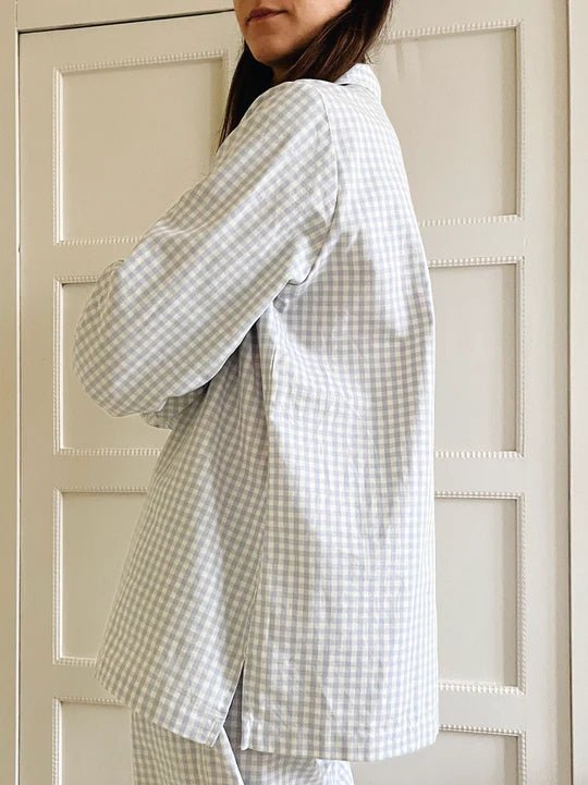 Classic Mom PJ | Blue Gingham - Skjønn Concept Store