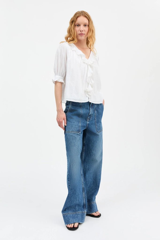 Clea Blouse | Optic White - Skjønn Concept Store