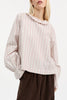 Cornflower Blouse | Rasberry/Cream Stripe - Skjønn Concept Store