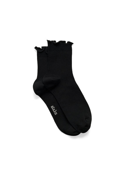 Cotton Frill Socks | Black - Skjønn Concept Store