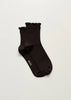 Cotton Frill Socks | Chocolate - Skjønn Concept Store