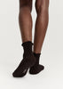 Cotton Frill Socks | Chocolate - Skjønn Concept Store