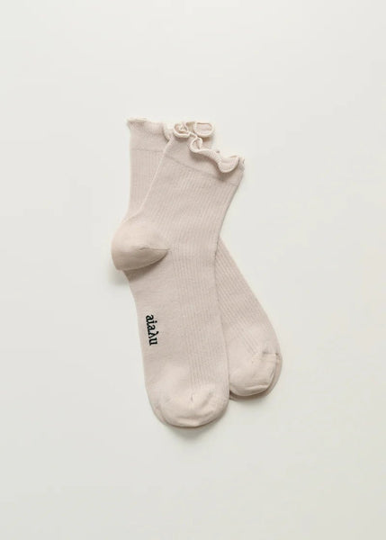 Cotton Frill Socks | Milk - Skjønn Concept Store