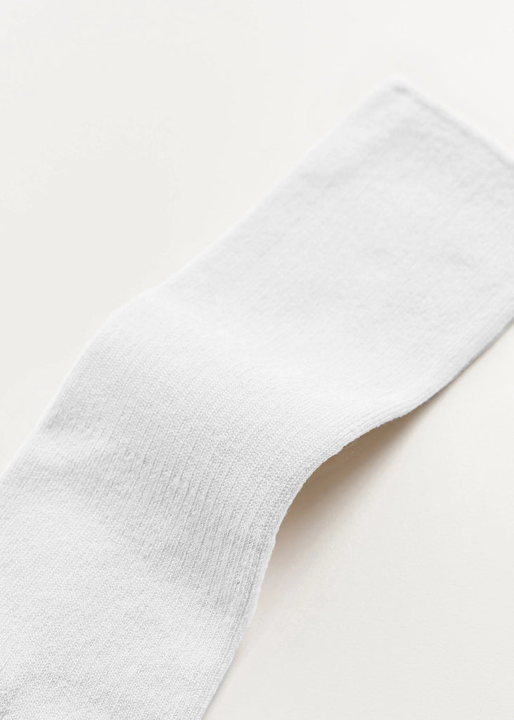 Cotton Rib Socks | White - Skjønn Concept Store