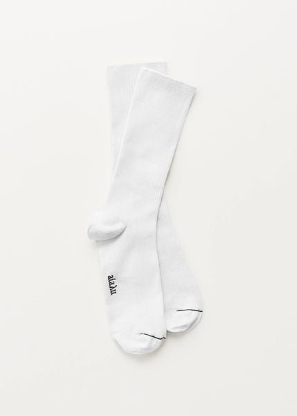 Cotton Rib Socks | White - Skjønn Concept Store