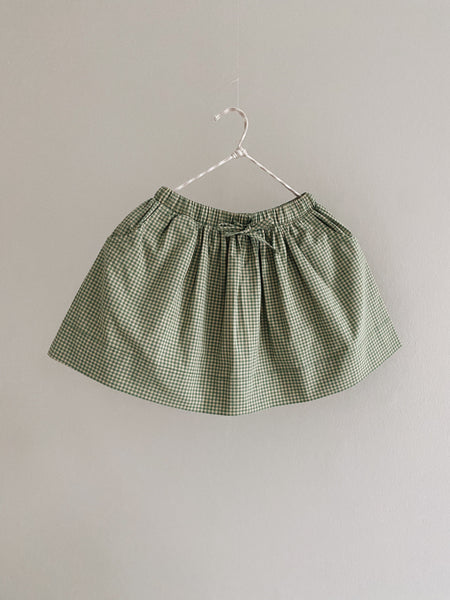 Dagmar Skirt | Green Check - Skjønn Concept Store