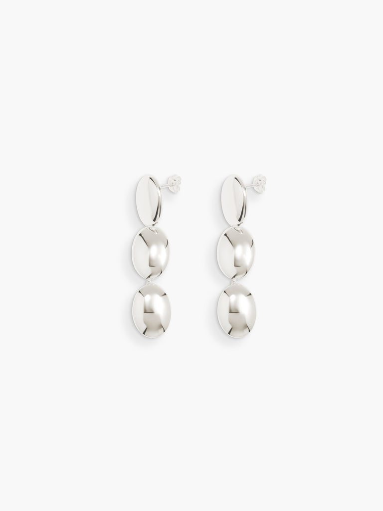 Dualism Oval Earrings | Silver - Skjønn Concept Store