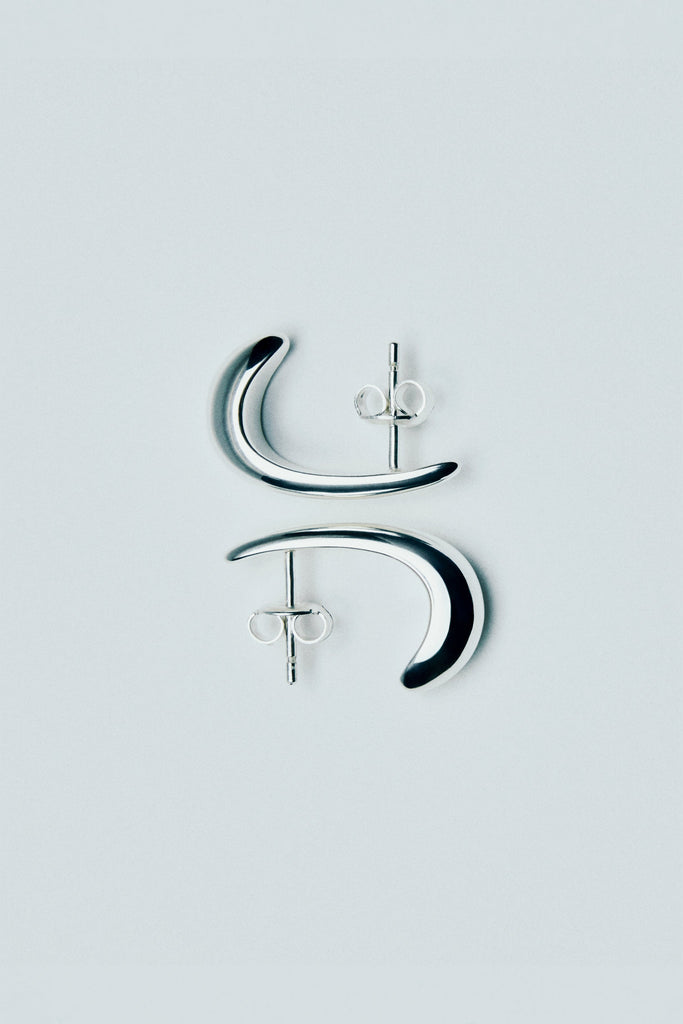 Dualism Sculptural Earrings | Silver - Skjønn Concept Store