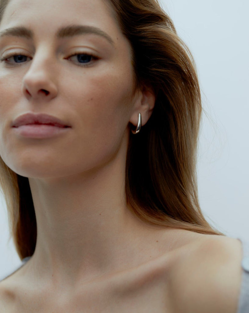 Dualism Sculptural Earrings | Silver - Skjønn Concept Store