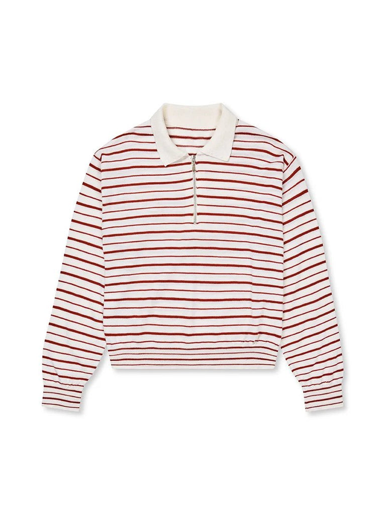 Ea Merino Polo Striped | Off White - Skjønn Concept Store