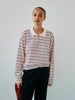 Ea Merino Polo Striped | Off White - Skjønn Concept Store
