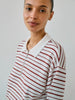 Ea Merino Polo Striped | Off White - Skjønn Concept Store