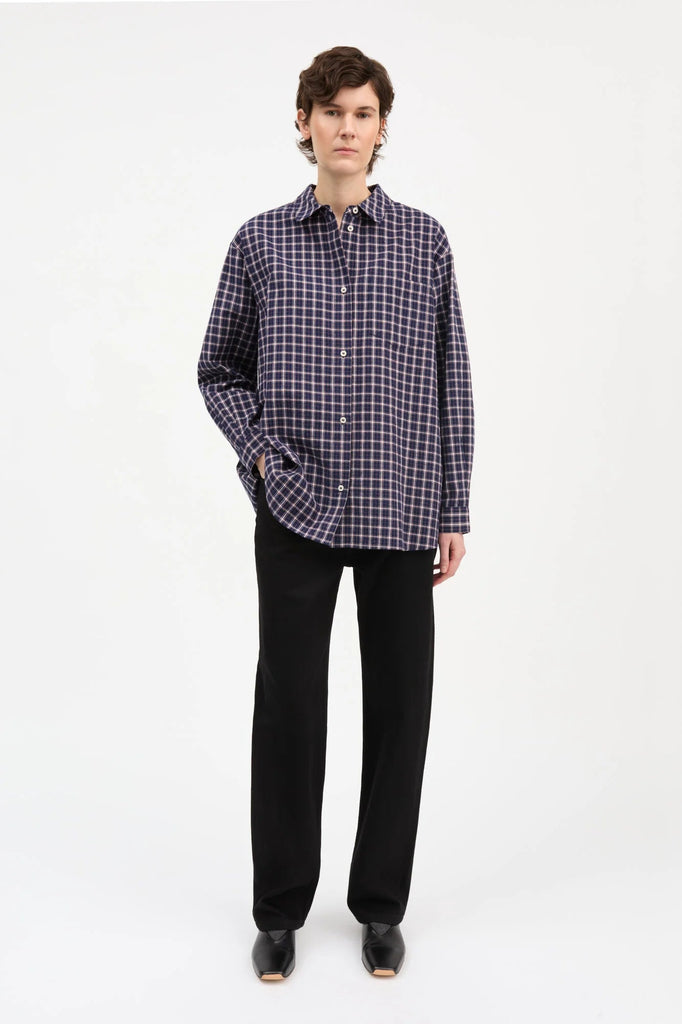 Edgar Shirt | Navy/White/Red Check - Skjønn Concept Store
