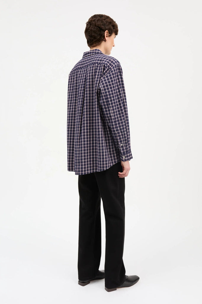 Edgar Shirt | Navy/White/Red Check - Skjønn Concept Store