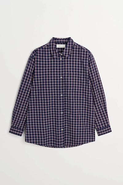Edgar Shirt | Navy/White/Red Check - Skjønn Concept Store