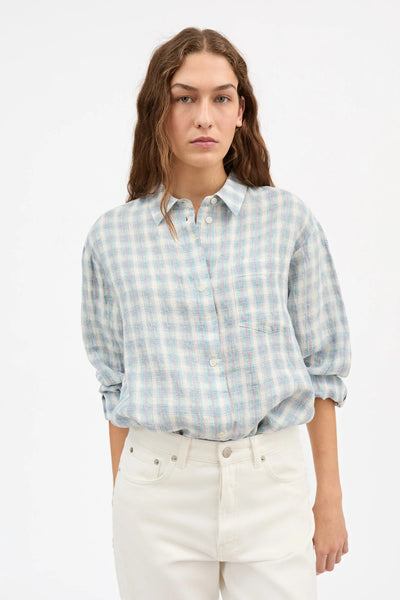 Edgar Shirt | Purple/Blue Check - Skjønn Concept Store