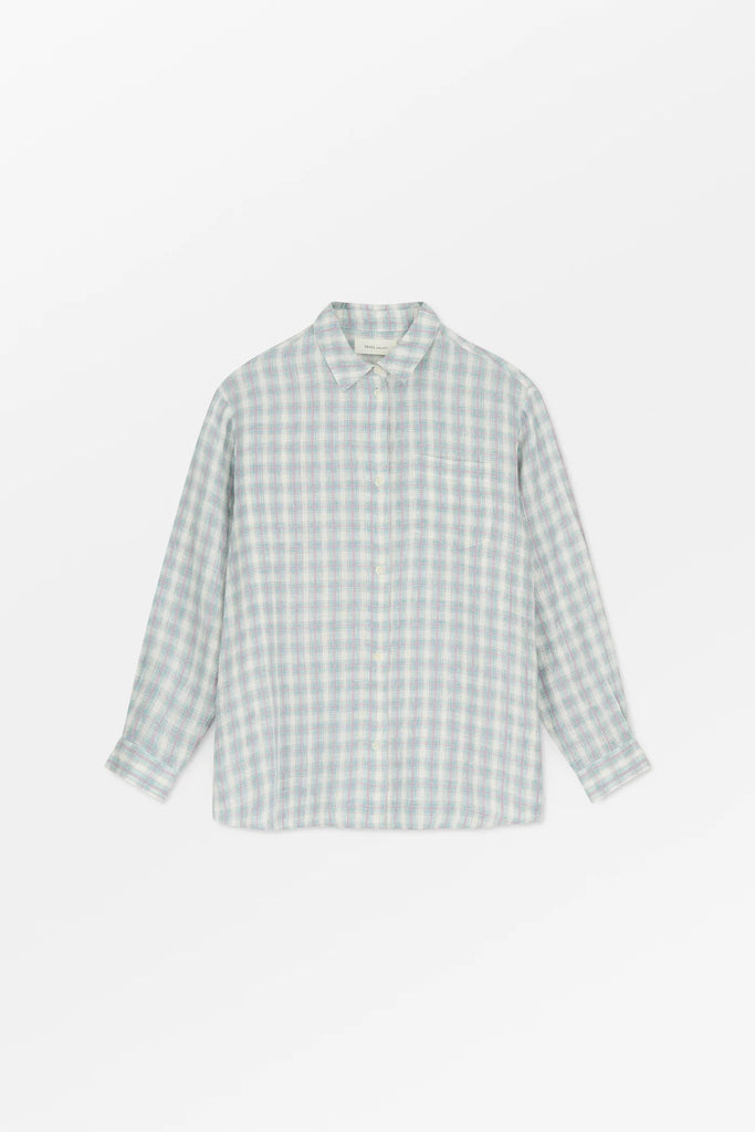 Edgar Shirt | Purple/Blue Check - Skjønn Concept Store