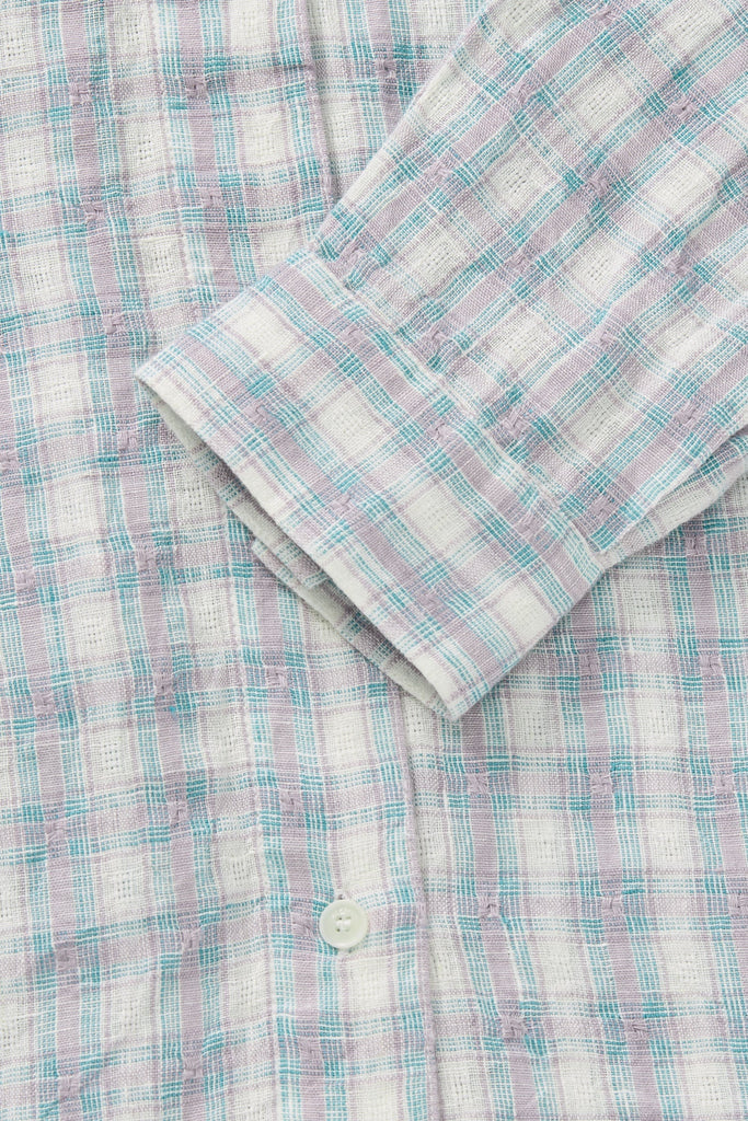 Edgar Shirt | Purple/Blue Check - Skjønn Concept Store