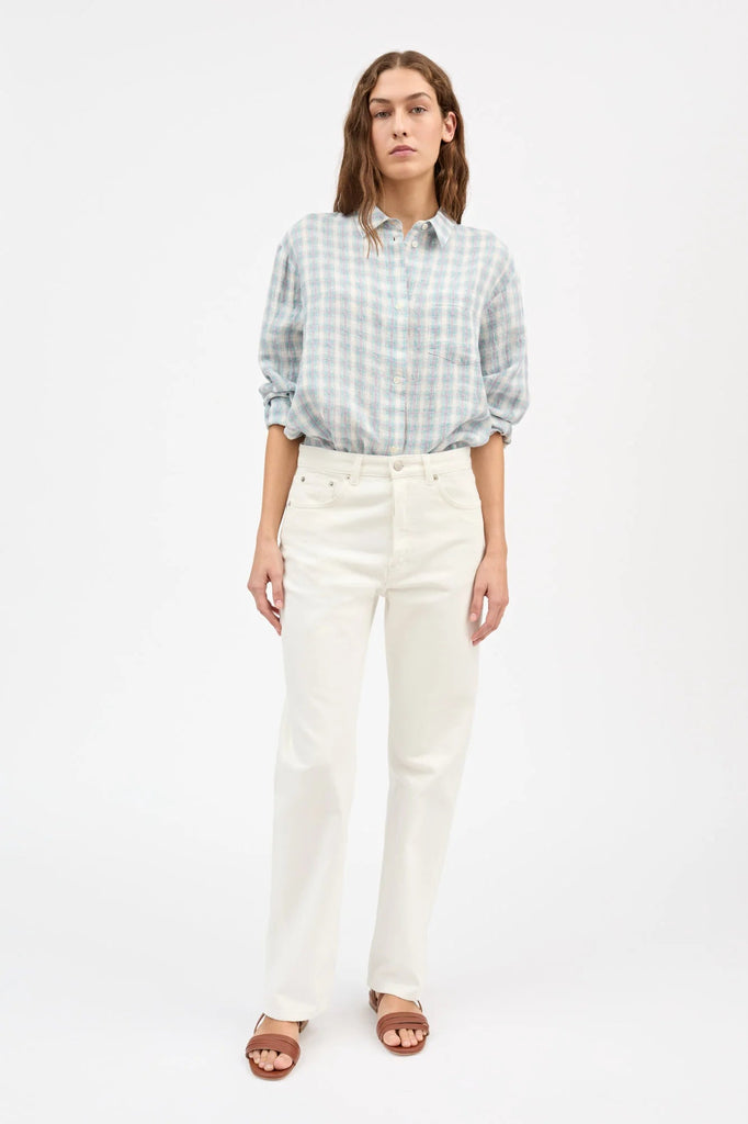 Edgar Shirt | Purple/Blue Check - Skjønn Concept Store