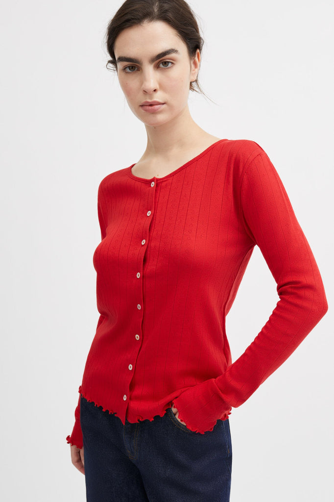 Edie Cardigan | Aurora Red - Skjønn Concept Store