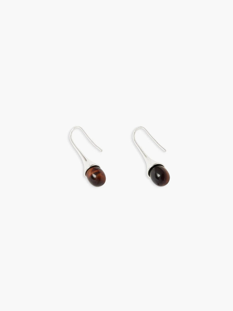 Emberly Drop Earrings | Sterling Silver/Red Tiger Eye - Skjønn Concept Store