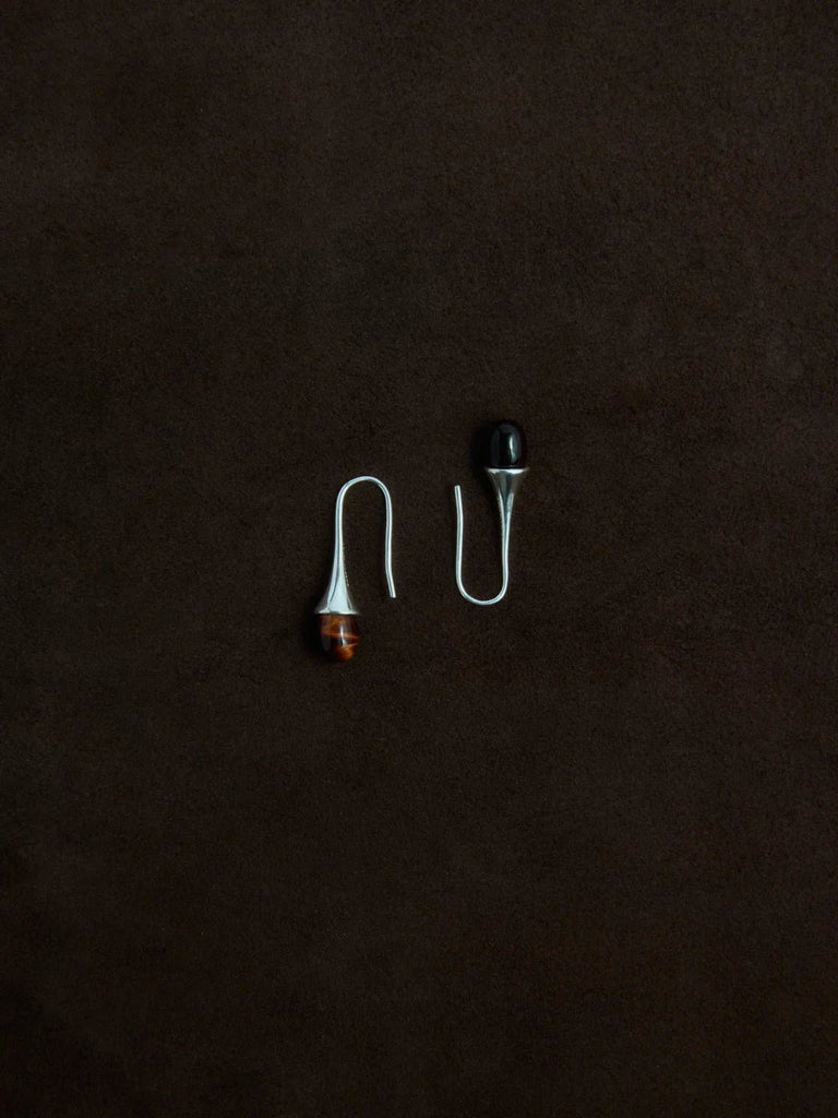 Emberly Drop Earrings | Sterling Silver/Red Tiger Eye - Skjønn Concept Store