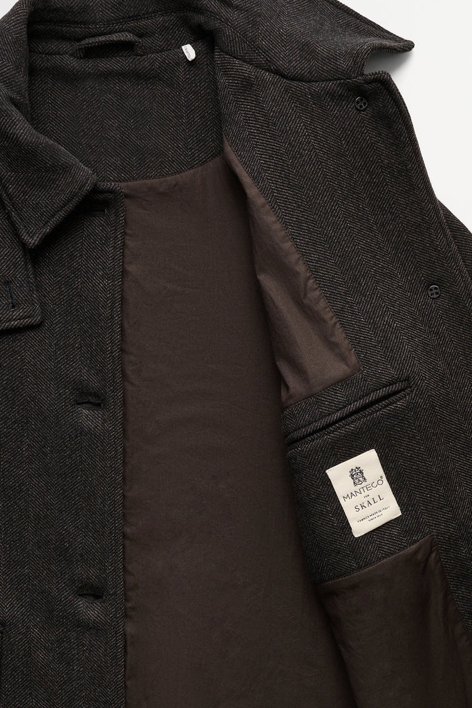 Ernest Coat | Brown Herringbone - Skjønn Concept Store