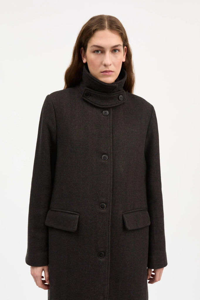 Ernest Coat | Brown Herringbone - Skjønn Concept Store