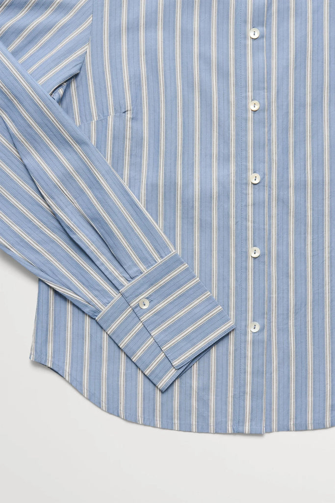 Fauna Shirt | Blue/Black/White Stripe - Skjønn Concept Store