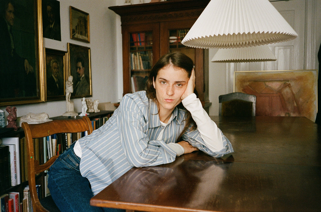 Fauna Shirt | Blue/Black/White Stripe - Skjønn Concept Store